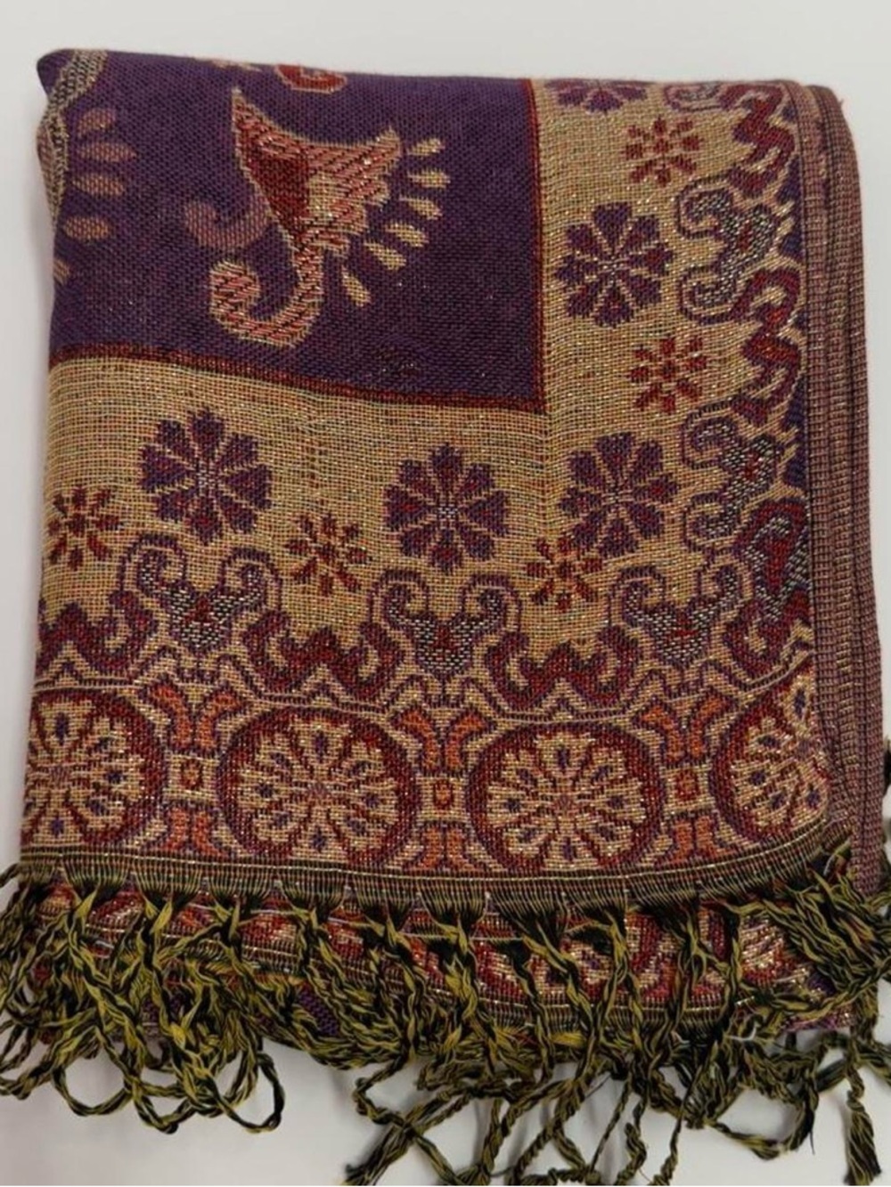 New | Limited Edition: Purple Shimmer Pashmina Shawl